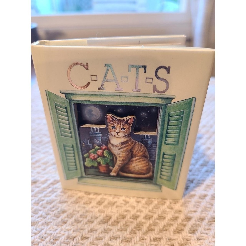 Cats Those Wonderful Creatures Mini Pop Up Book w/ Dust Jacket 1994 RARE